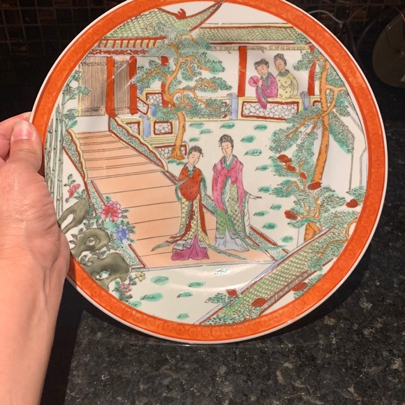 Art Vintage Japanese Hand Painted Plate In Perfect Condition Poshmark